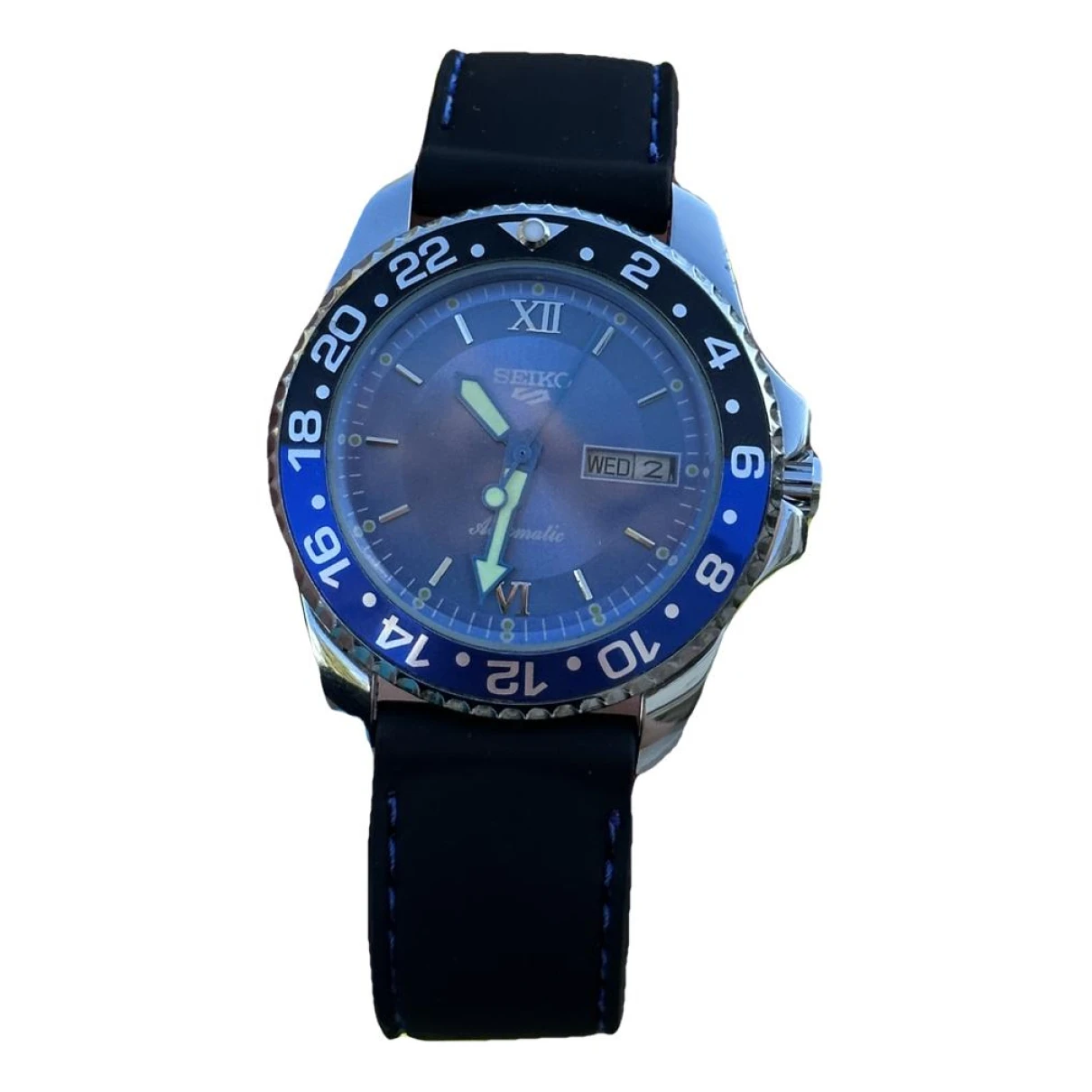 Pre-owned Seiko Watch In Blue