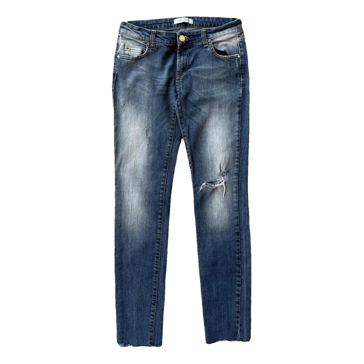 Pre-owned Pierre Balmain Slim Jeans In Blue