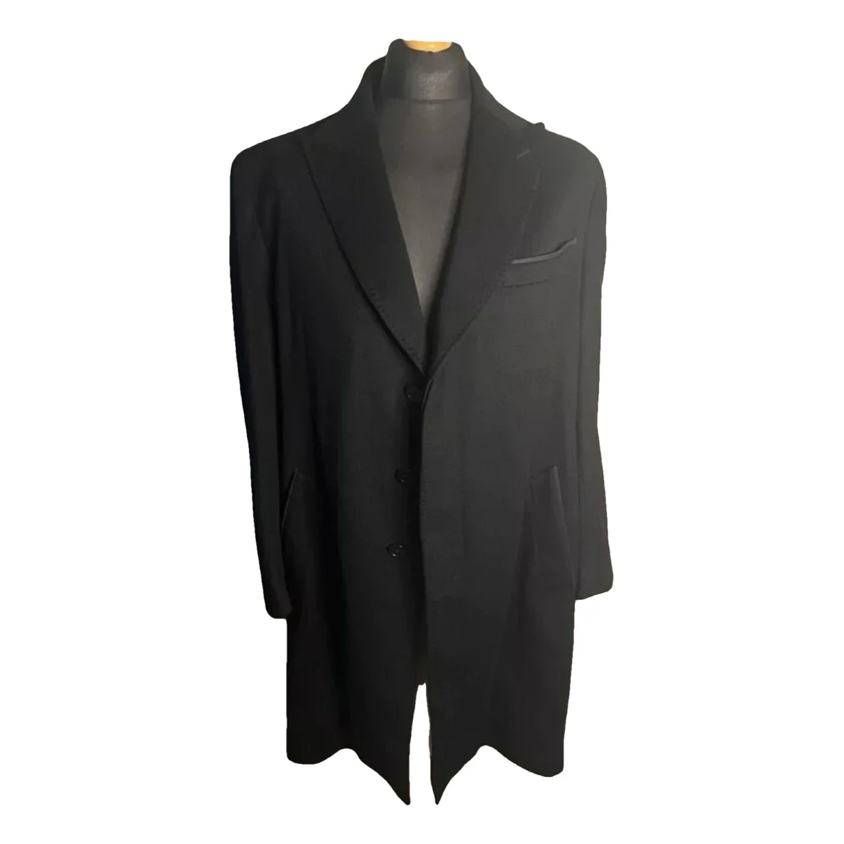 Pre-owned Berluti Cashmere Coat In Black