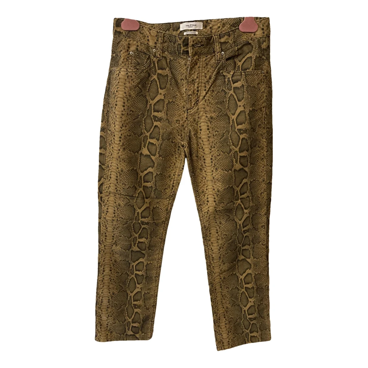 Pre-owned Isabel Marant Étoile Velvet Chino Pants In Multicolour
