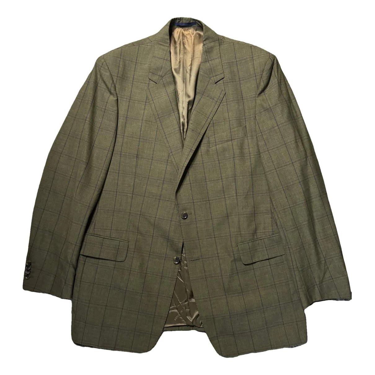 Pre-owned Burberry Wool Jacket In Green