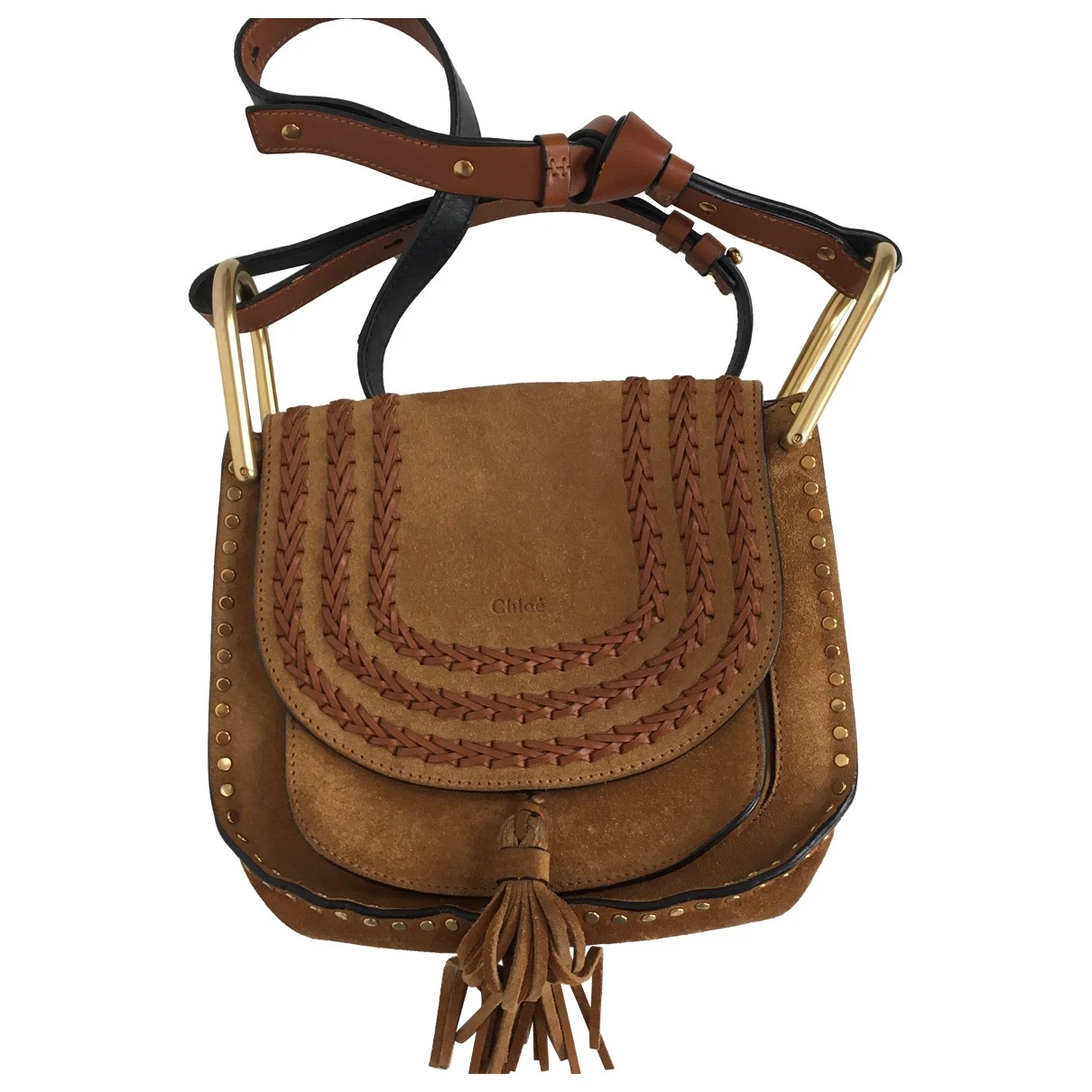 Pre-owned Chloé Hudson Crossbody Bag In Camel