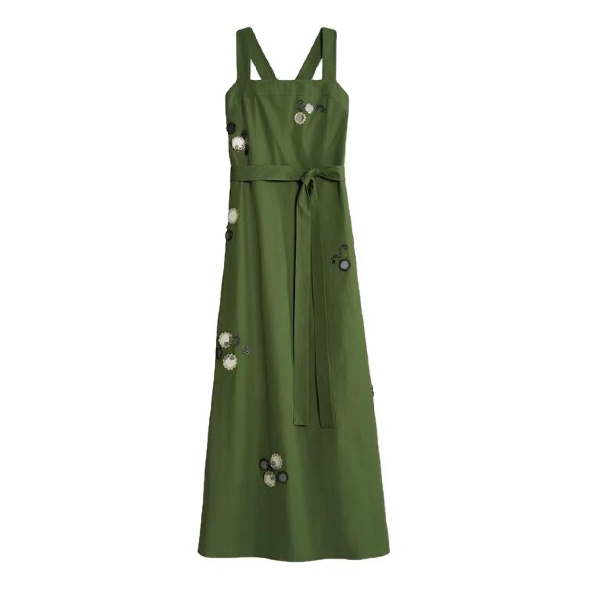 Pre-owned Tory Burch Maxi Dress In Green