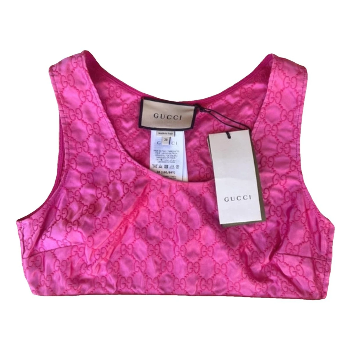 Pre-owned Gucci Silk Camisole In Pink