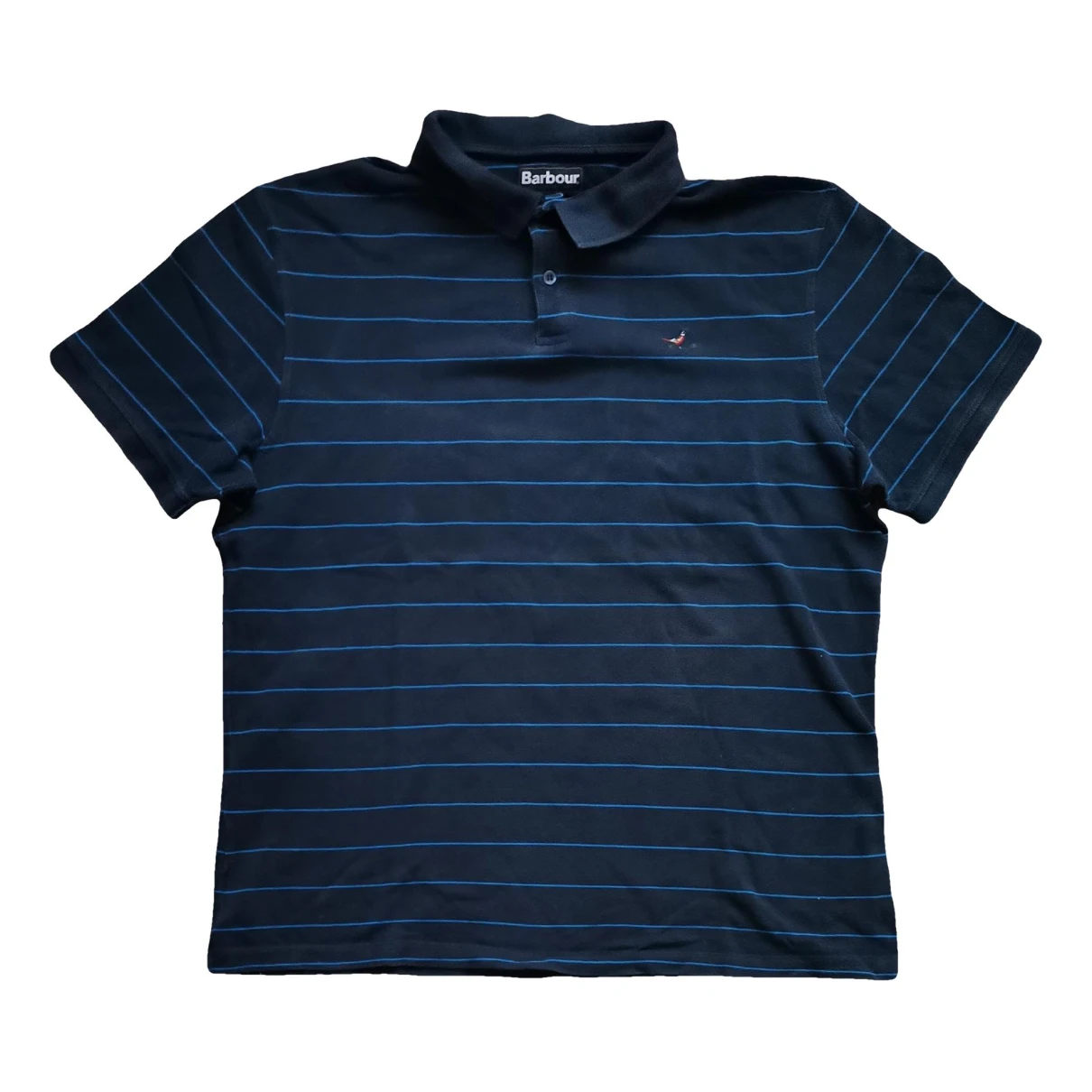 Pre-owned Barbour Polo Shirt In Navy