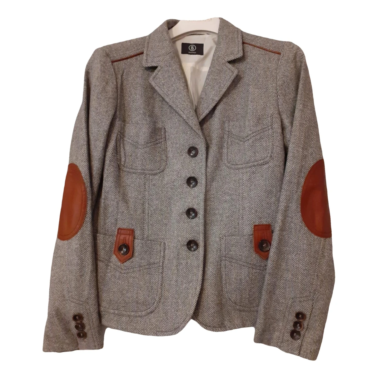Pre-owned Bogner Wool Jacket In Grey