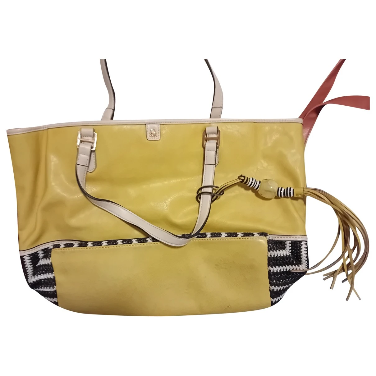 Pre-owned Camomilla Leather Handbag In Yellow