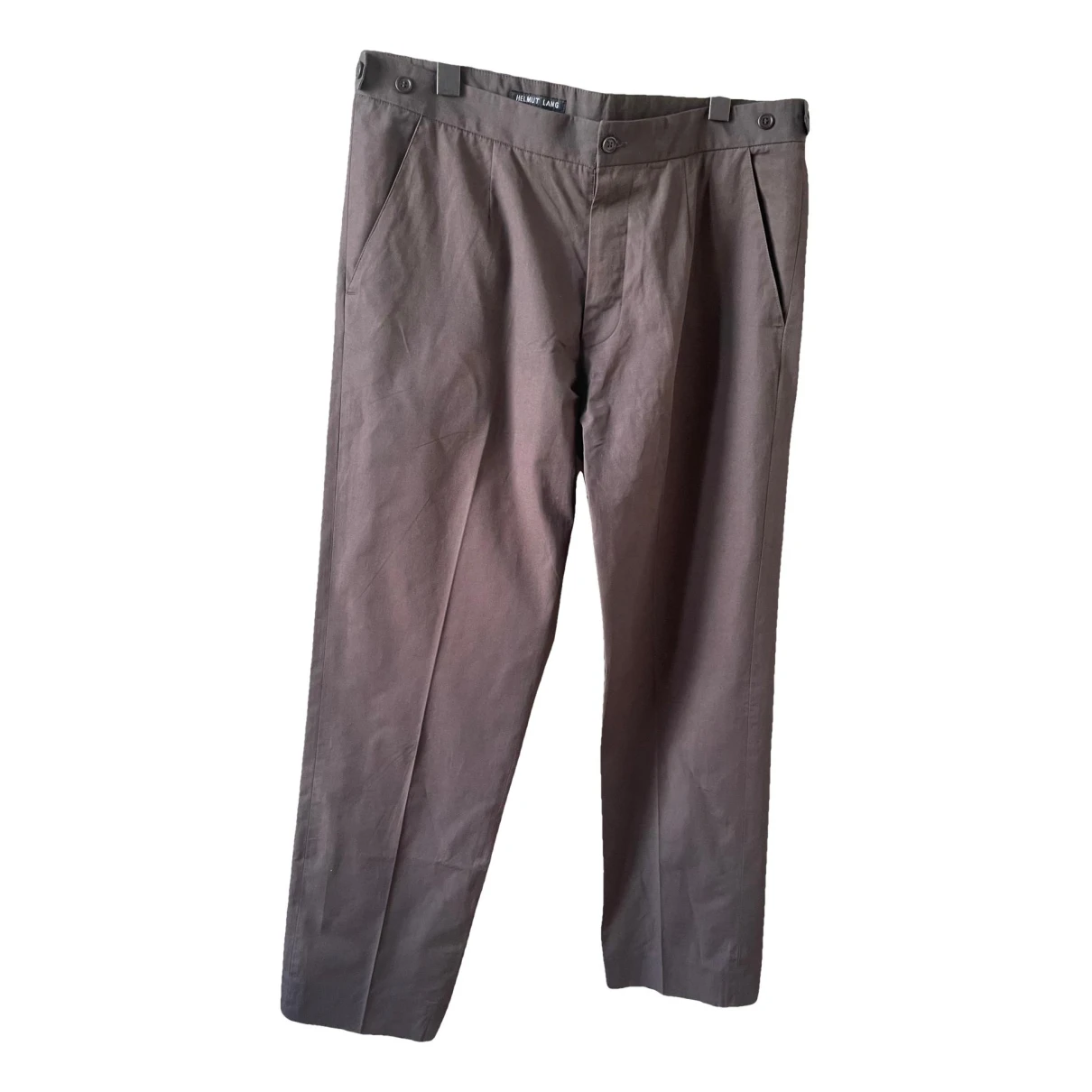 Pre-owned Helmut Lang Trousers In Brown