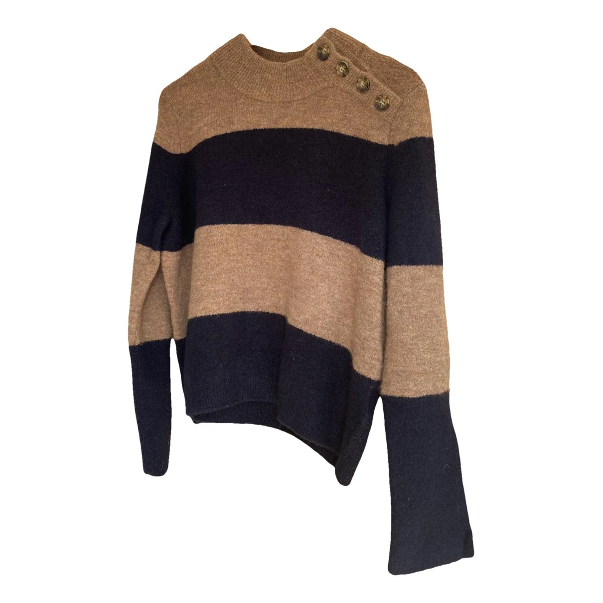 Pre-owned Whistles Wool Jumper In Camel