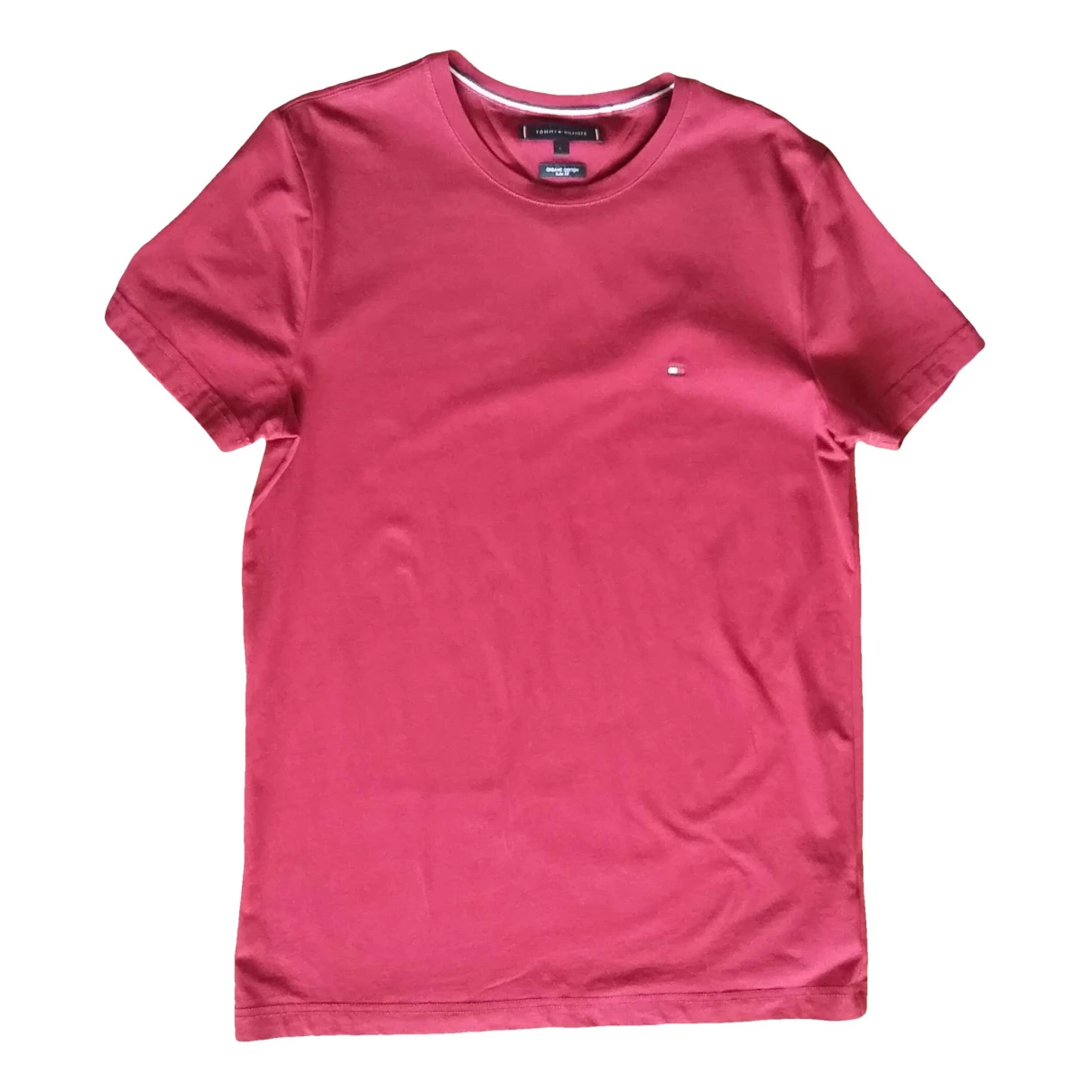 Pre-owned Tommy Hilfiger T-shirt In Burgundy