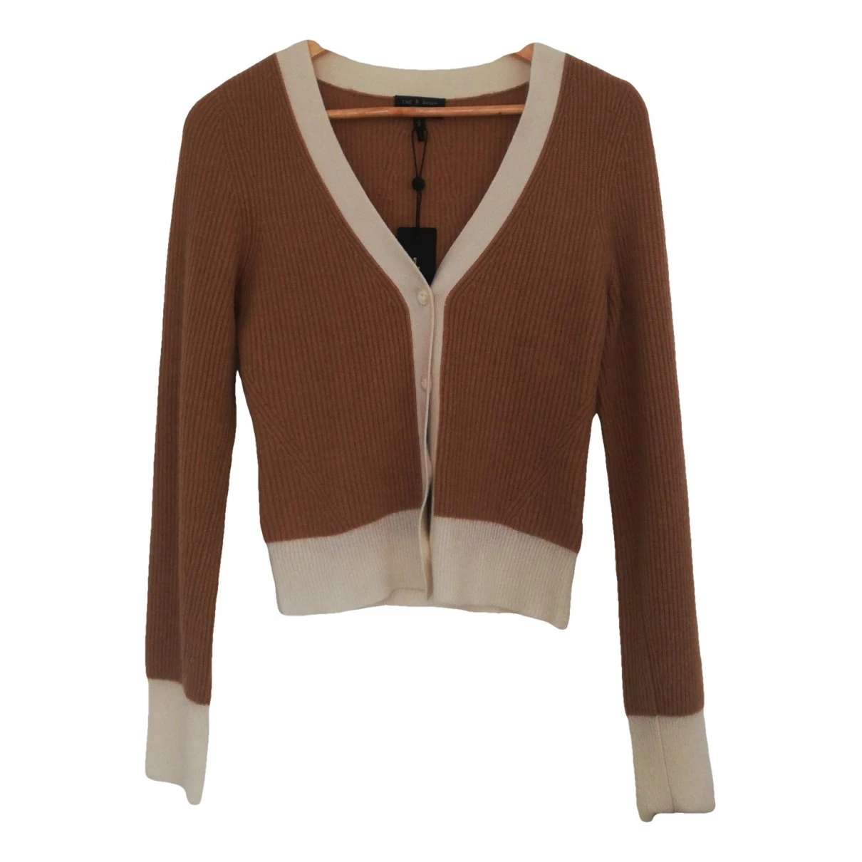Pre-owned Rag & Bone Cashmere Cardigan In Brown