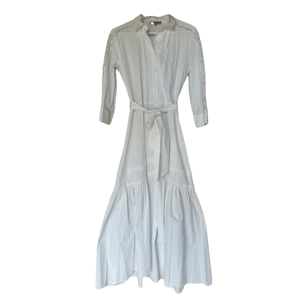 Pre-owned Ermanno Scervino Mid-length Dress In White