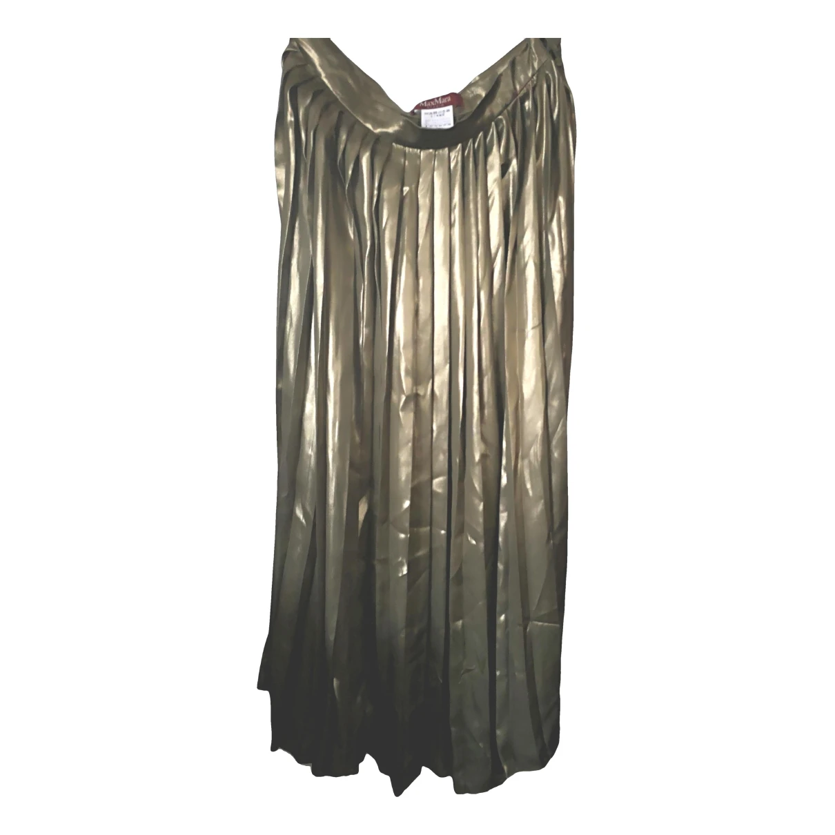 Pre-owned Max Mara Maxi Skirt In Green