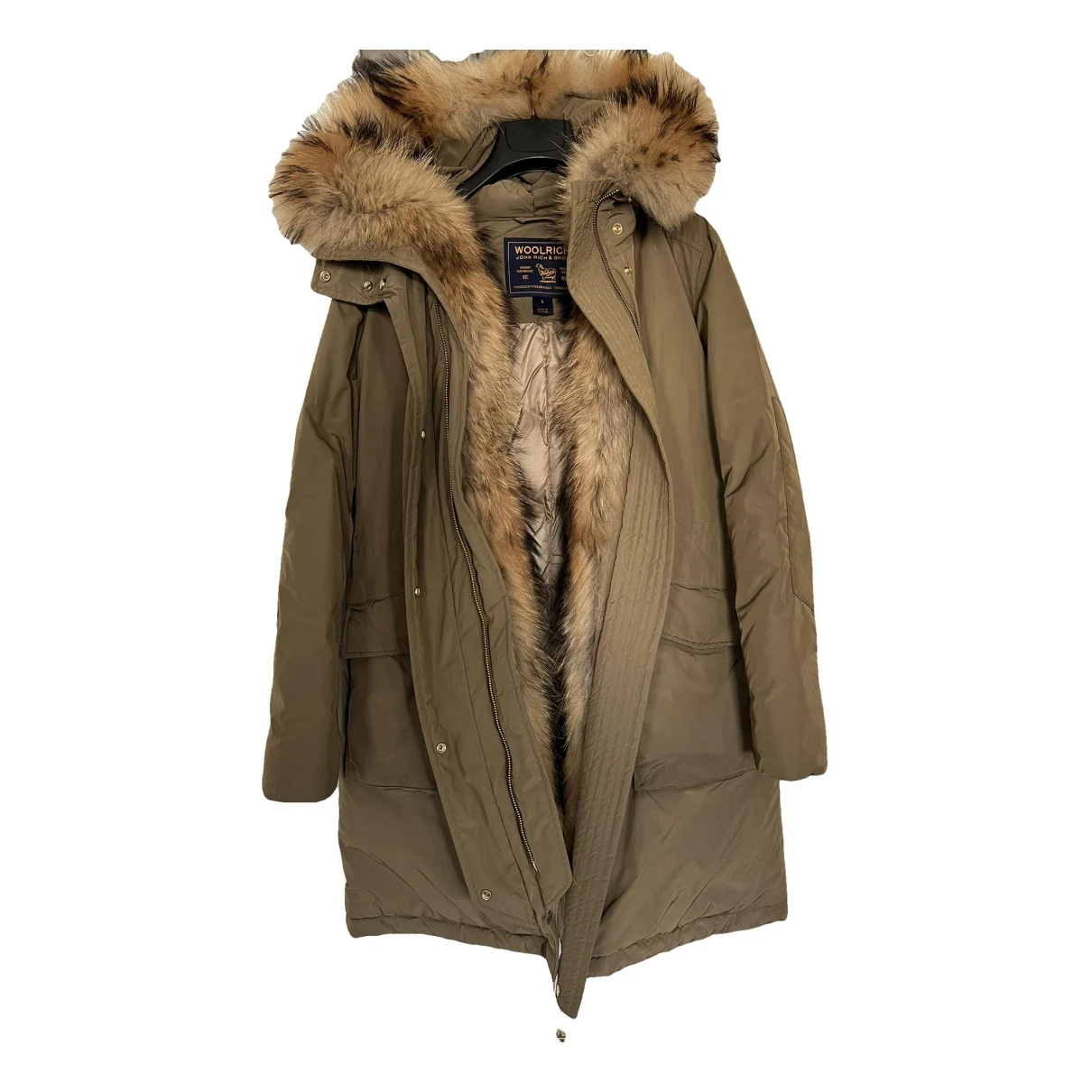 Pre-owned Woolrich Parka In Green
