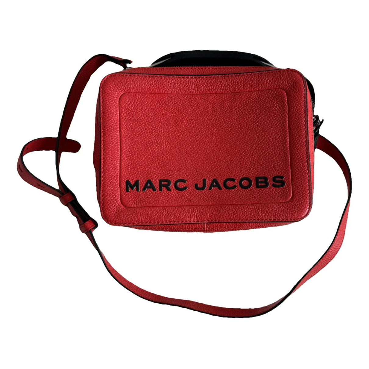 Pre-owned Marc Jacobs The Box Bag Leather Handbag In Red