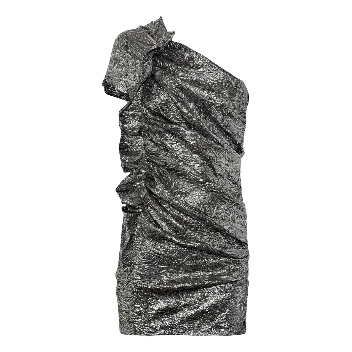 Pre-owned Isabel Marant Wool Mini Dress In Metallic