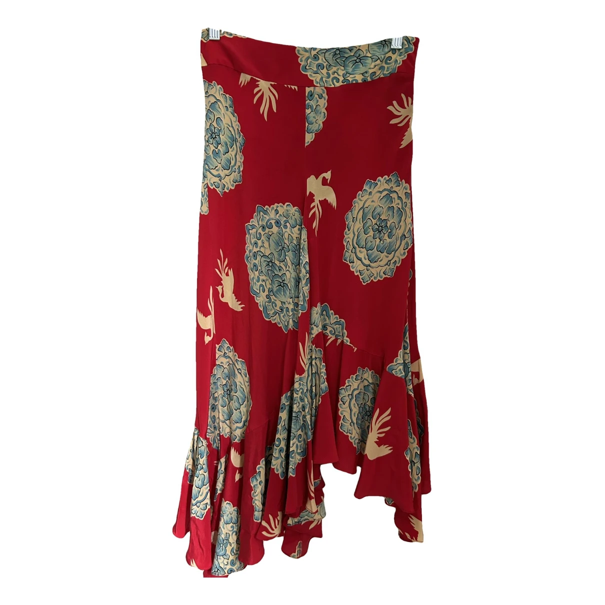 Pre-owned Kenzo Silk Mid-length Skirt In Other
