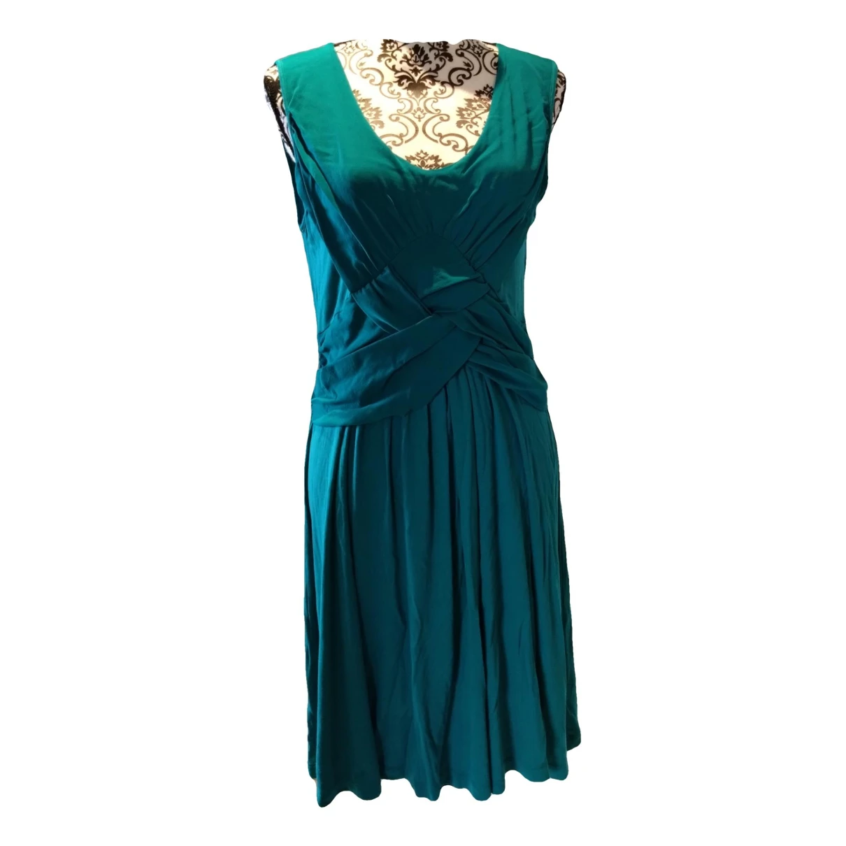 Pre-owned Guess Mid-length Dress In Turquoise