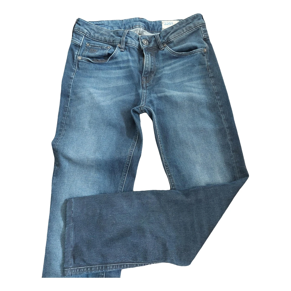Pre-owned G-star Raw Straight Jeans In Blue