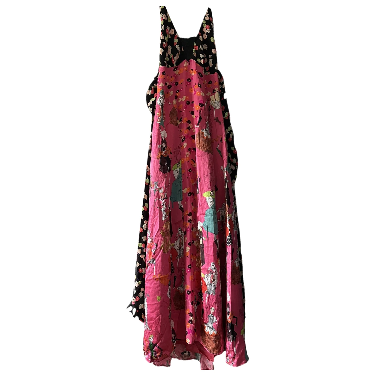 Pre-owned Christian Lacroix Silk Maxi Dress In Pink