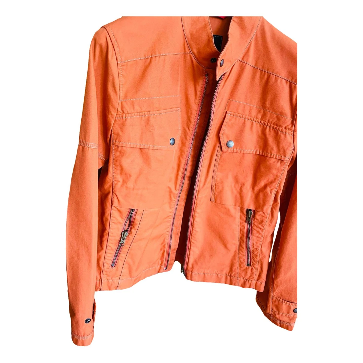 Pre-owned Fay Jacket In Orange