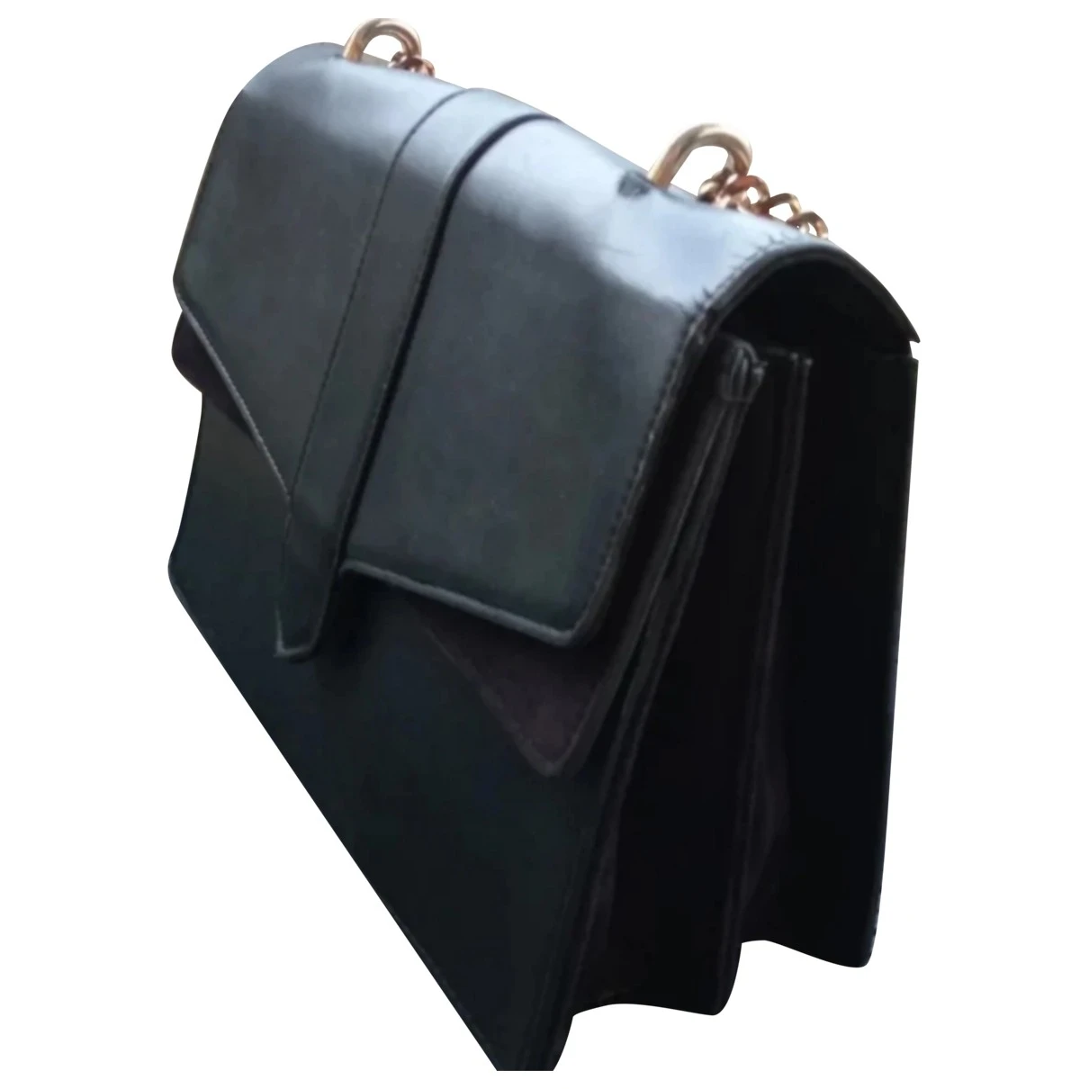 Pre-owned Seventy Leather Handbag In Black
