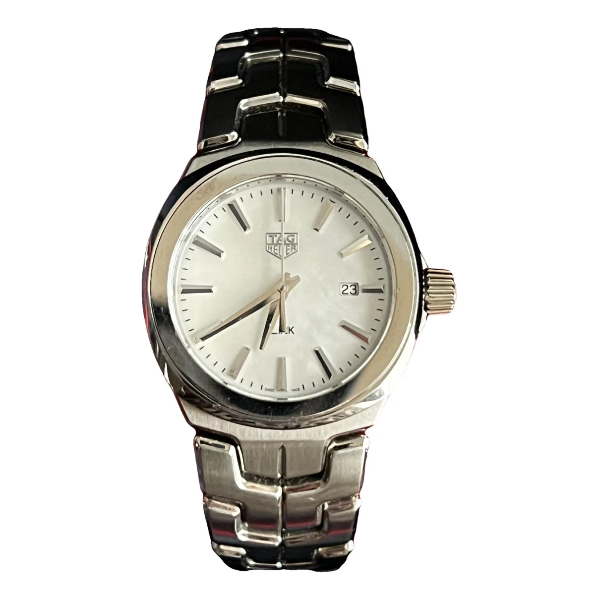 Pre-owned Tag Heuer Link Lady Watch In Metallic