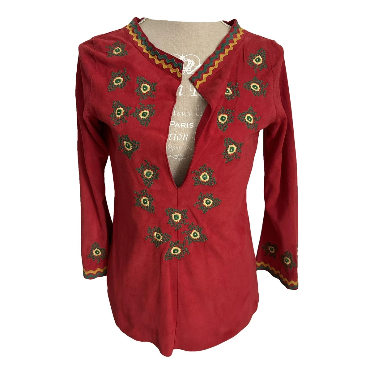 Pre-owned Trussardi Blouse In Red