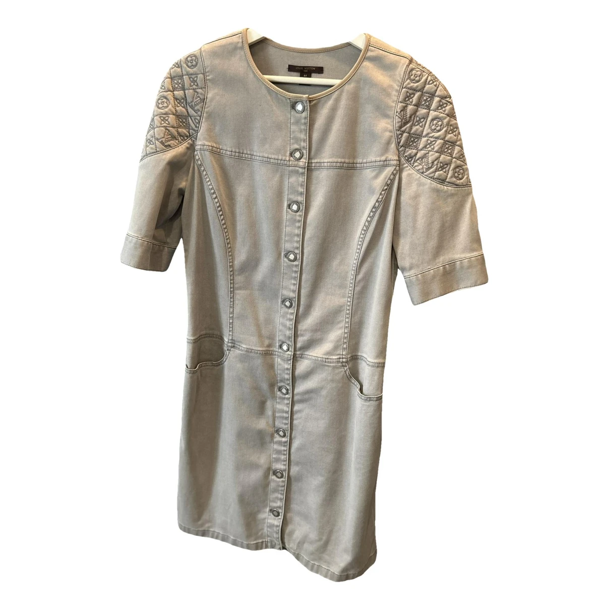 Pre-owned Louis Vuitton Mid-length Dress In Grey