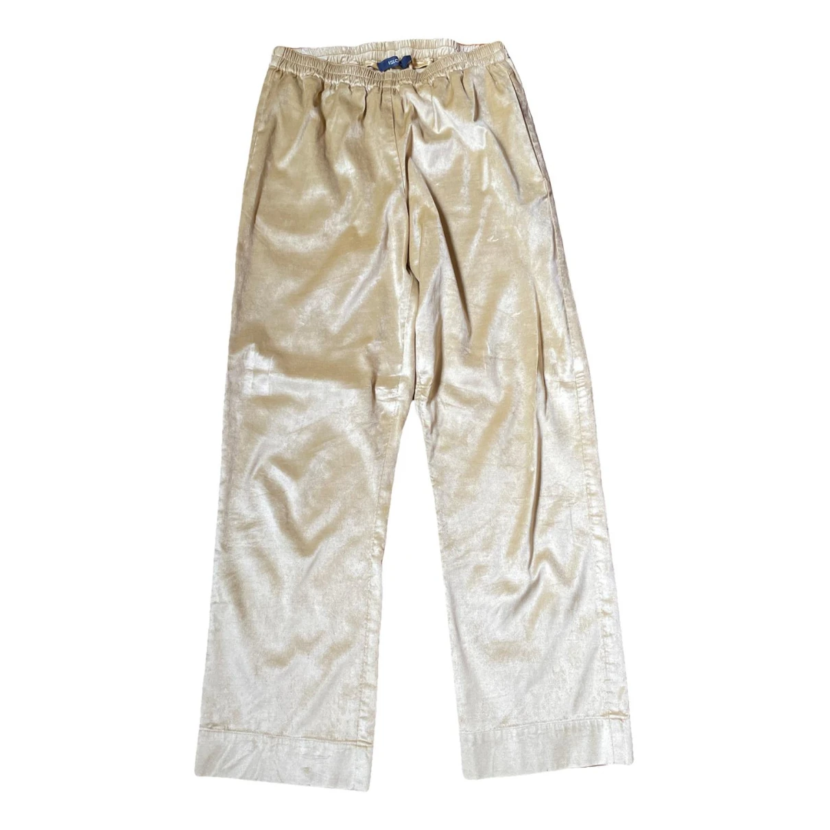 Pre-owned Islo Velvet Chino Pants In Gold