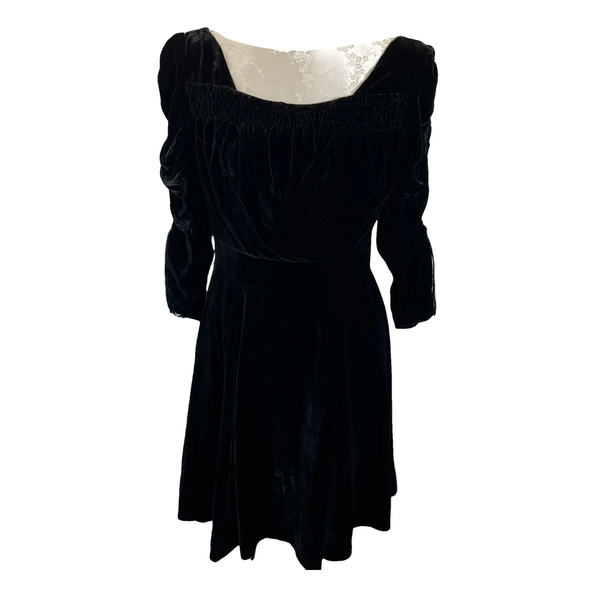 Pre-owned The Kooples Spring Summer 2020 Mini Dress In Black