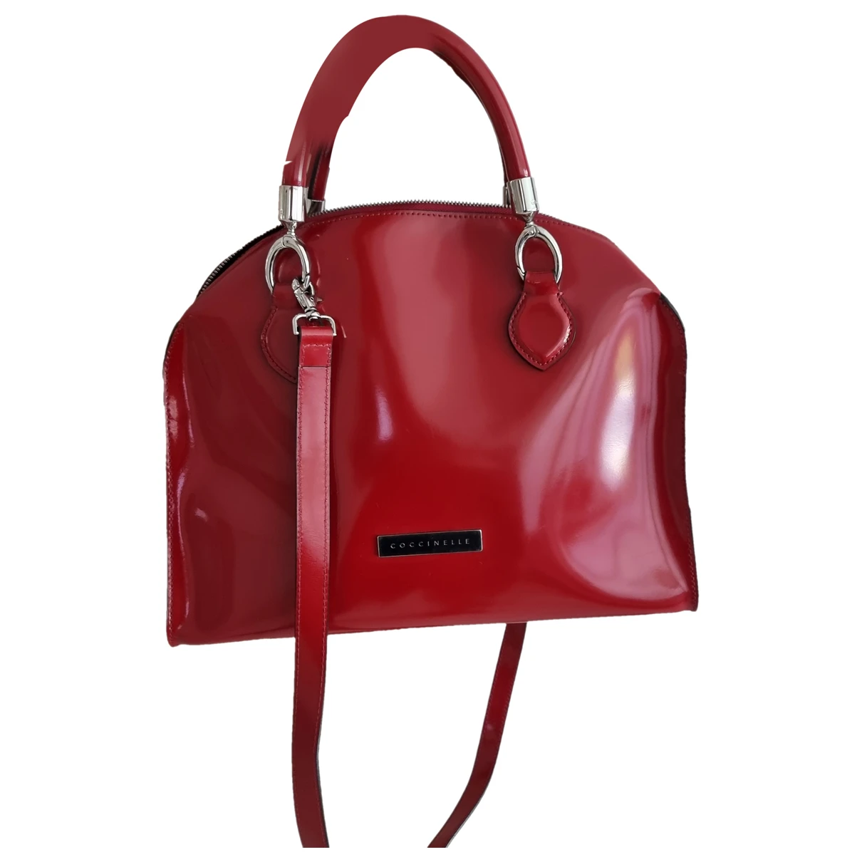 Pre-owned Coccinelle Leather Crossbody Bag In Red