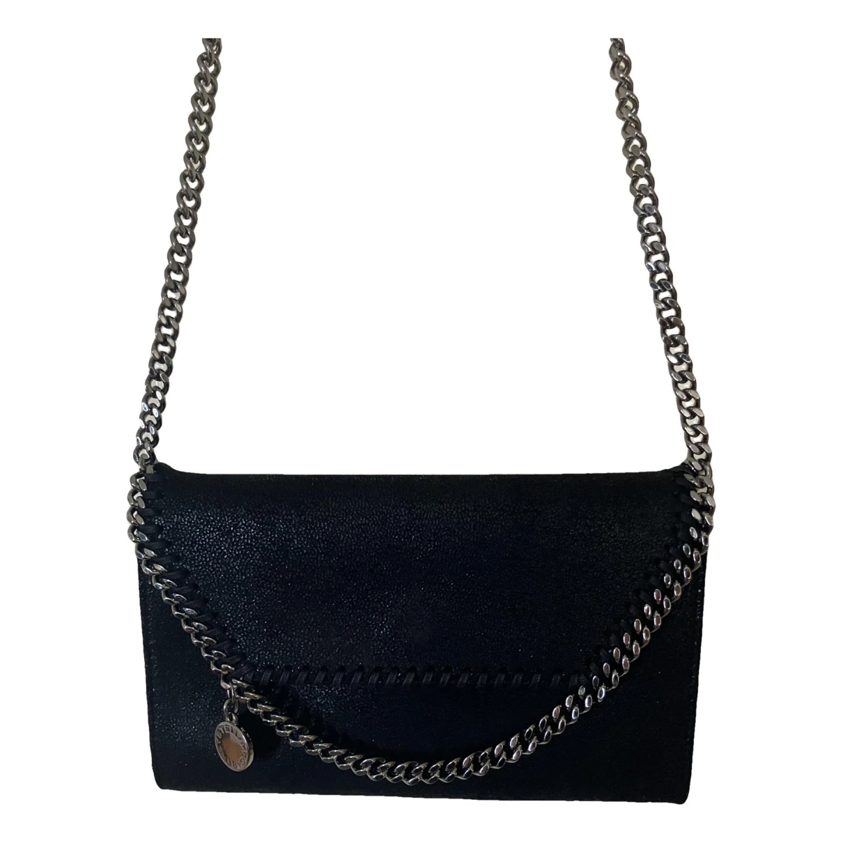 Pre-owned Stella Mccartney Falabella Clutch Bag In Black