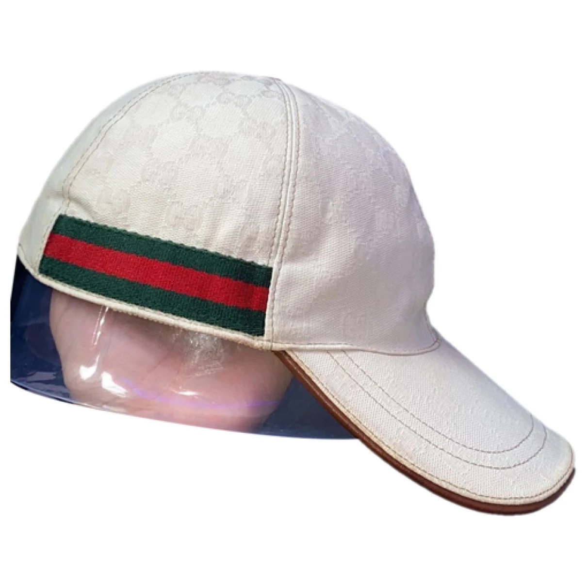 Pre-owned Gucci Cloth Hat In White