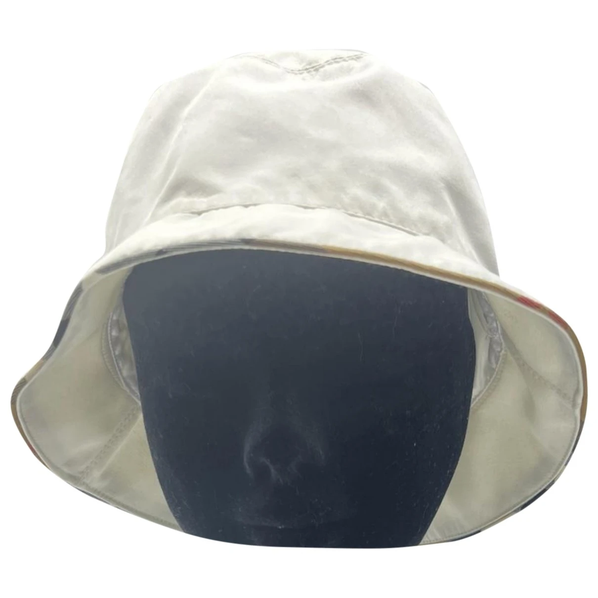 Pre-owned Burberry Hat In White