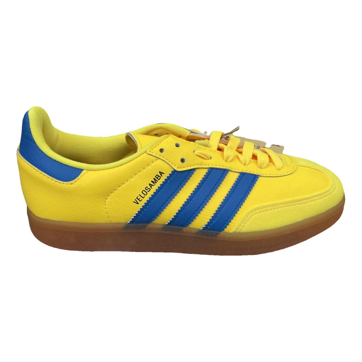 Pre-owned Adidas Originals Samba Leather Trainers In Yellow
