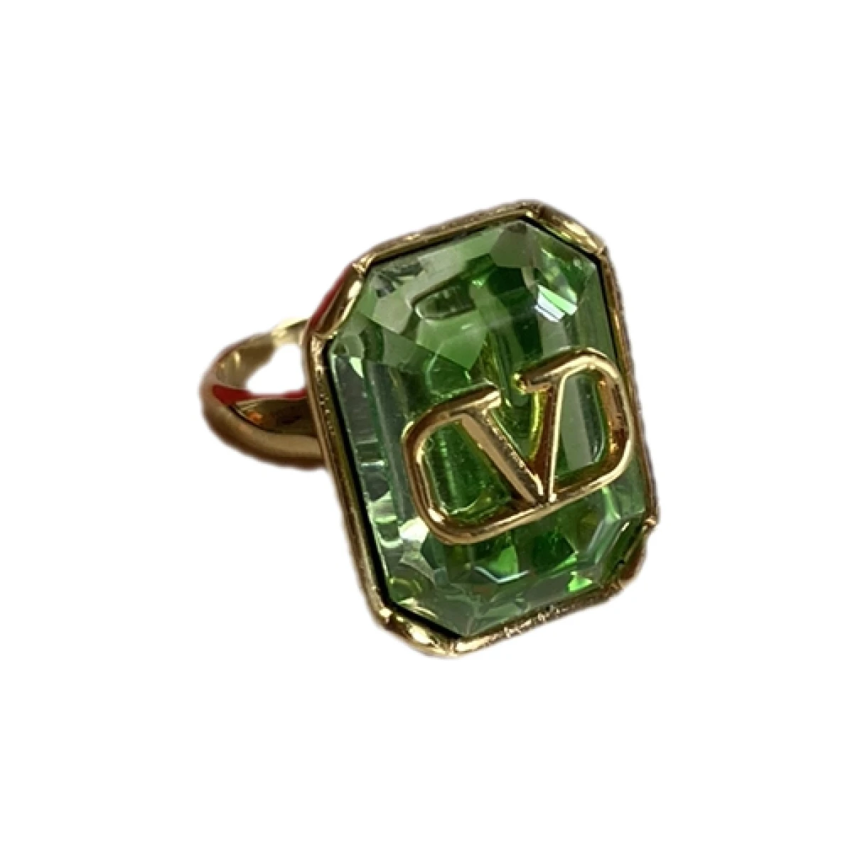 Pre-owned Valentino Garavani Ring In Green