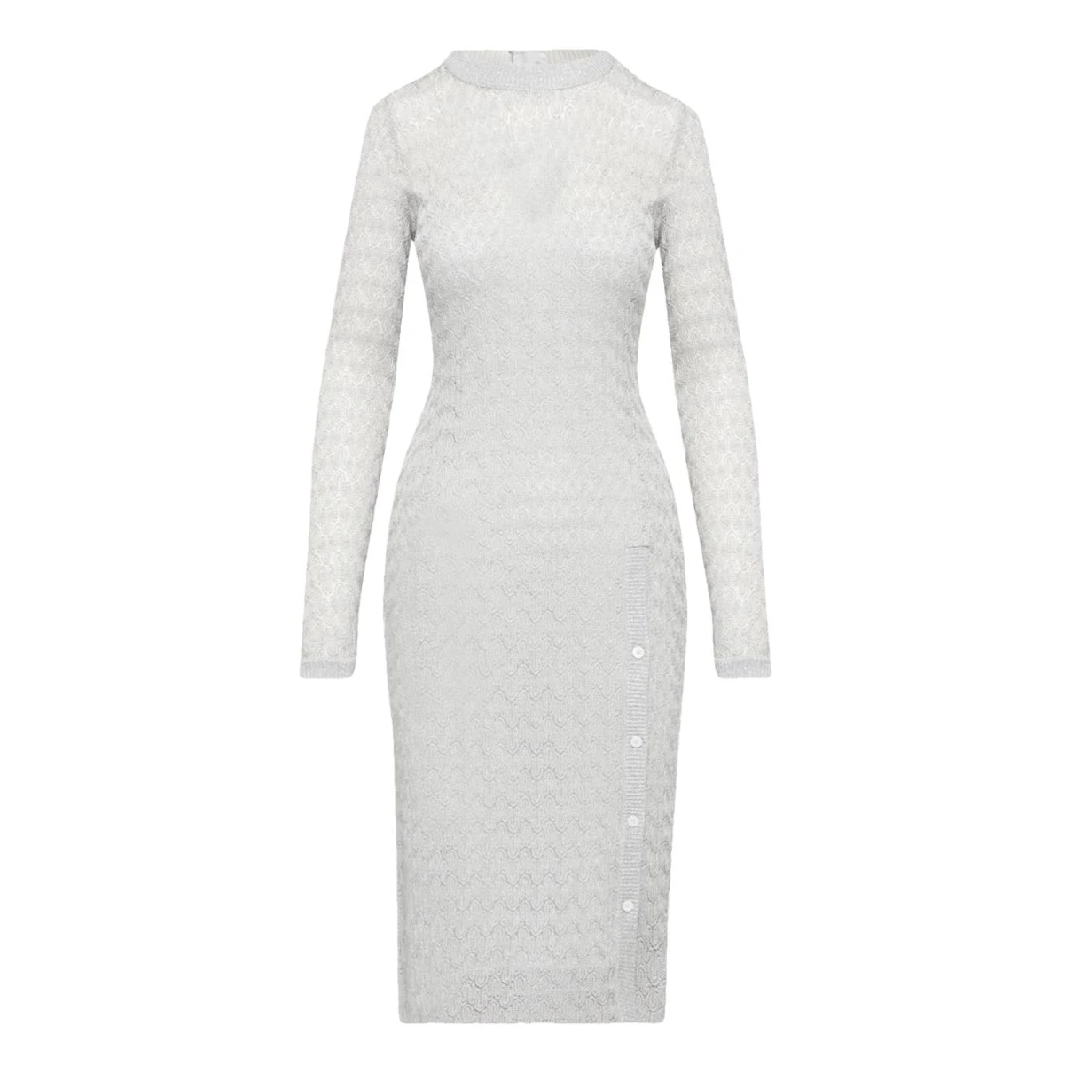 Pre-owned Missoni Mid-length Dress In Silver