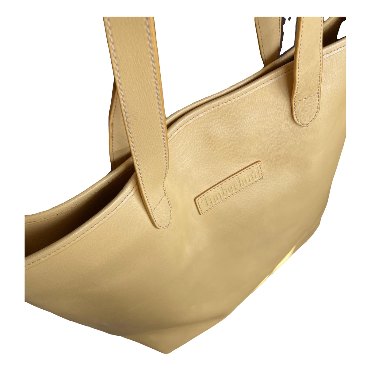 Pre-owned Timberland Leather Tote In Yellow