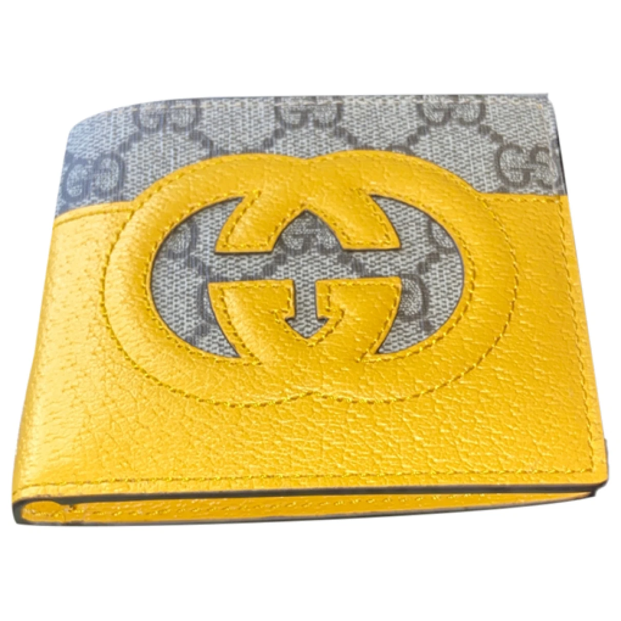 Pre-owned Gucci Leather Small Bag In Yellow