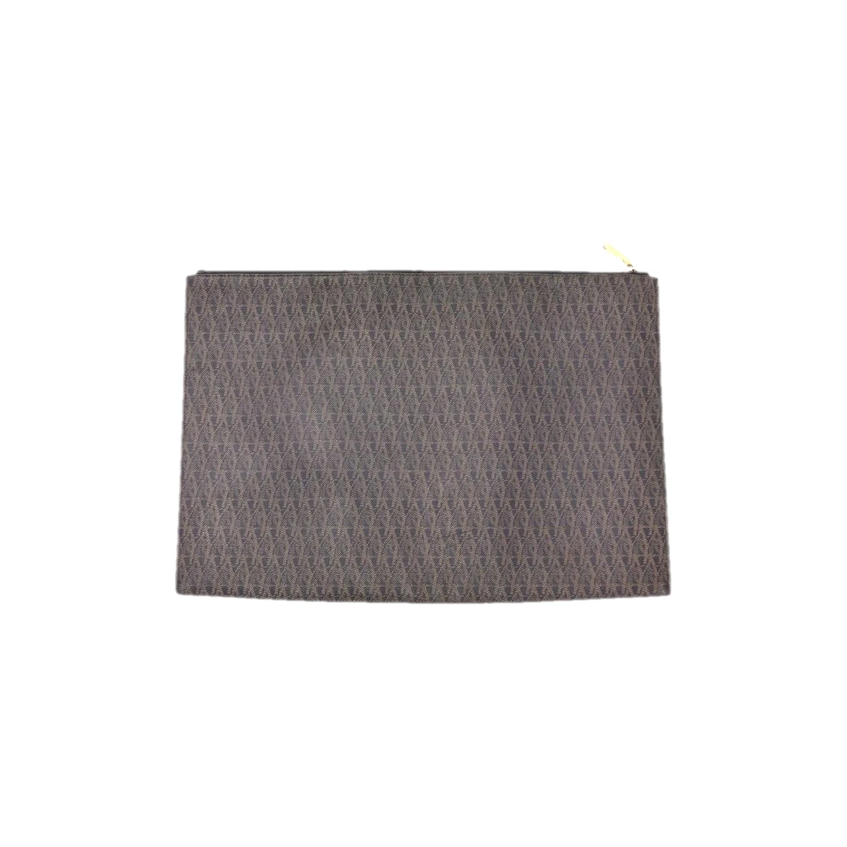 Pre-owned Saint Laurent Monogramme Linen Wallet In Brown