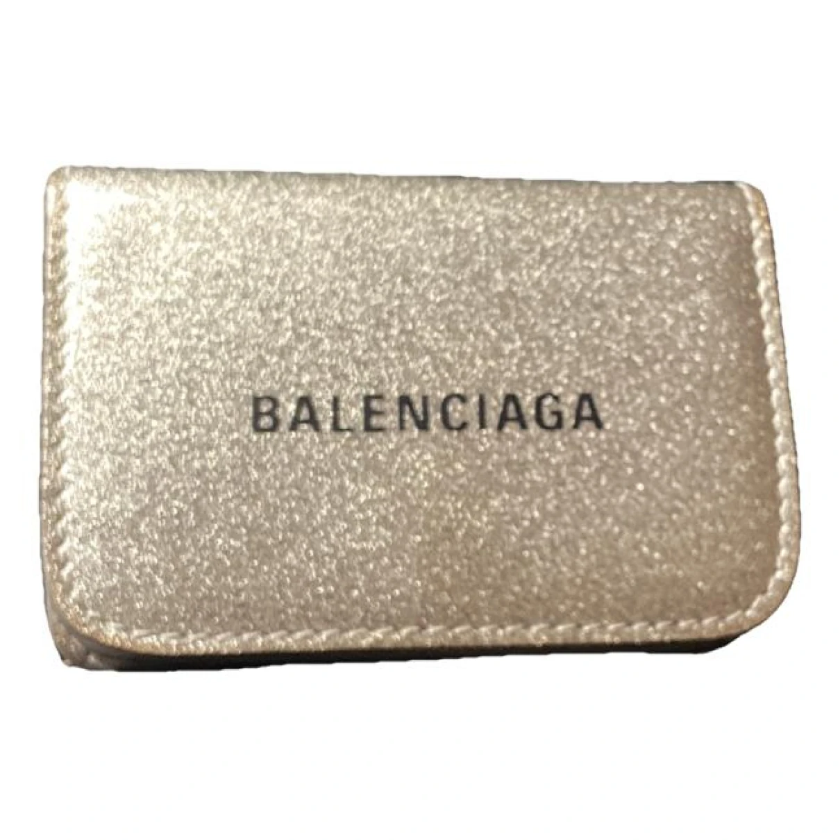 Pre-owned Balenciaga Patent Leather Purse In Silver