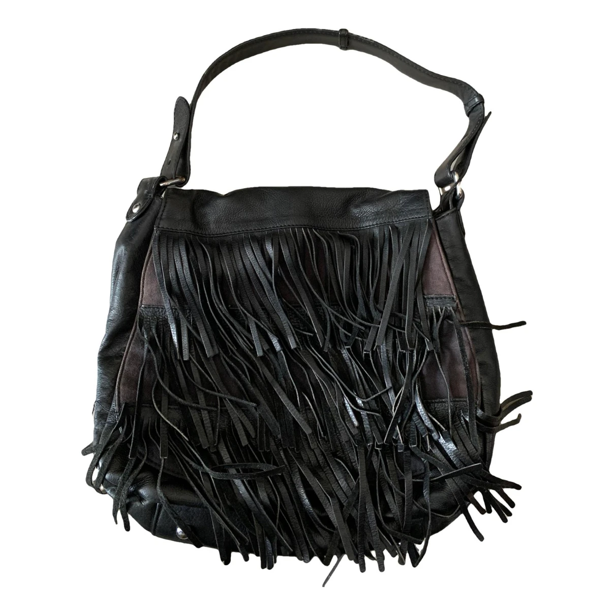 Pre-owned Jonak Leather Handbag In Black