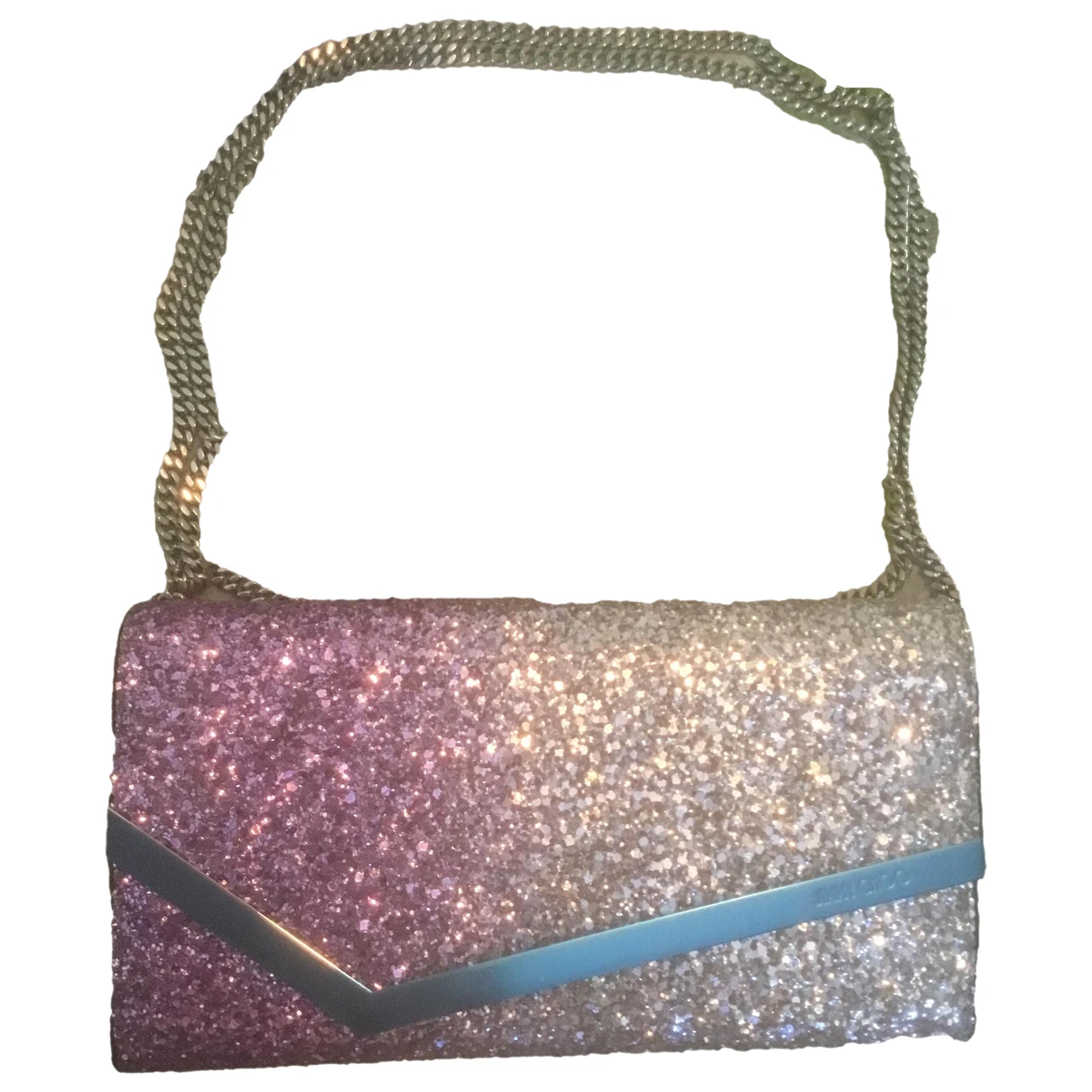 Pre-owned Jimmy Choo Glitter Clutch Bag In Multicolour