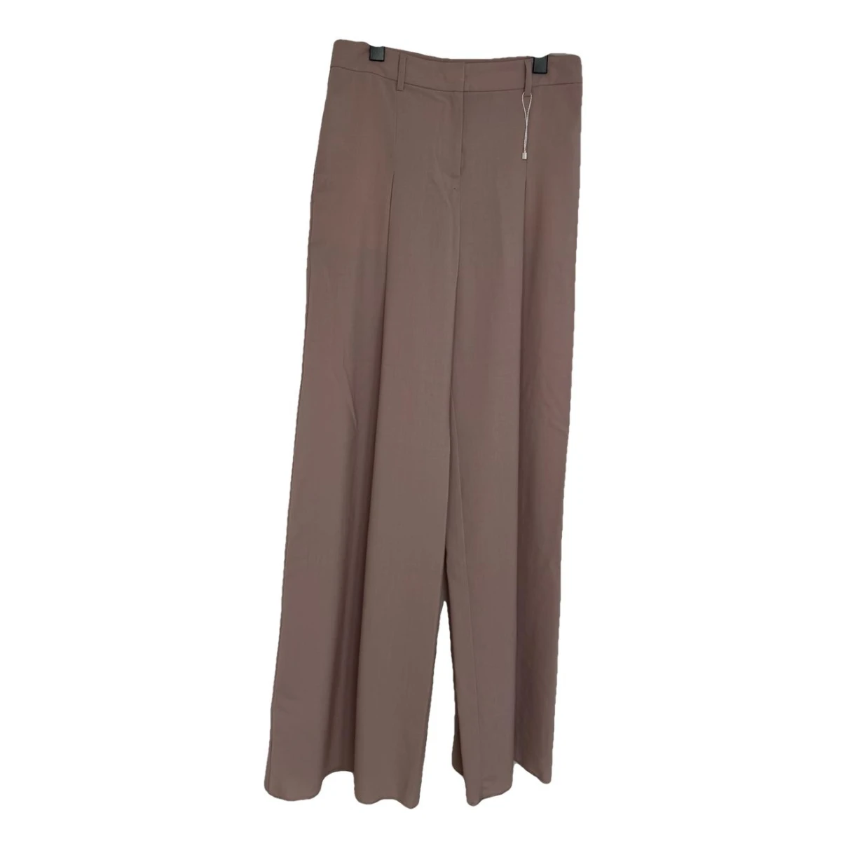 Pre-owned Max Mara Wool Trousers In Pink
