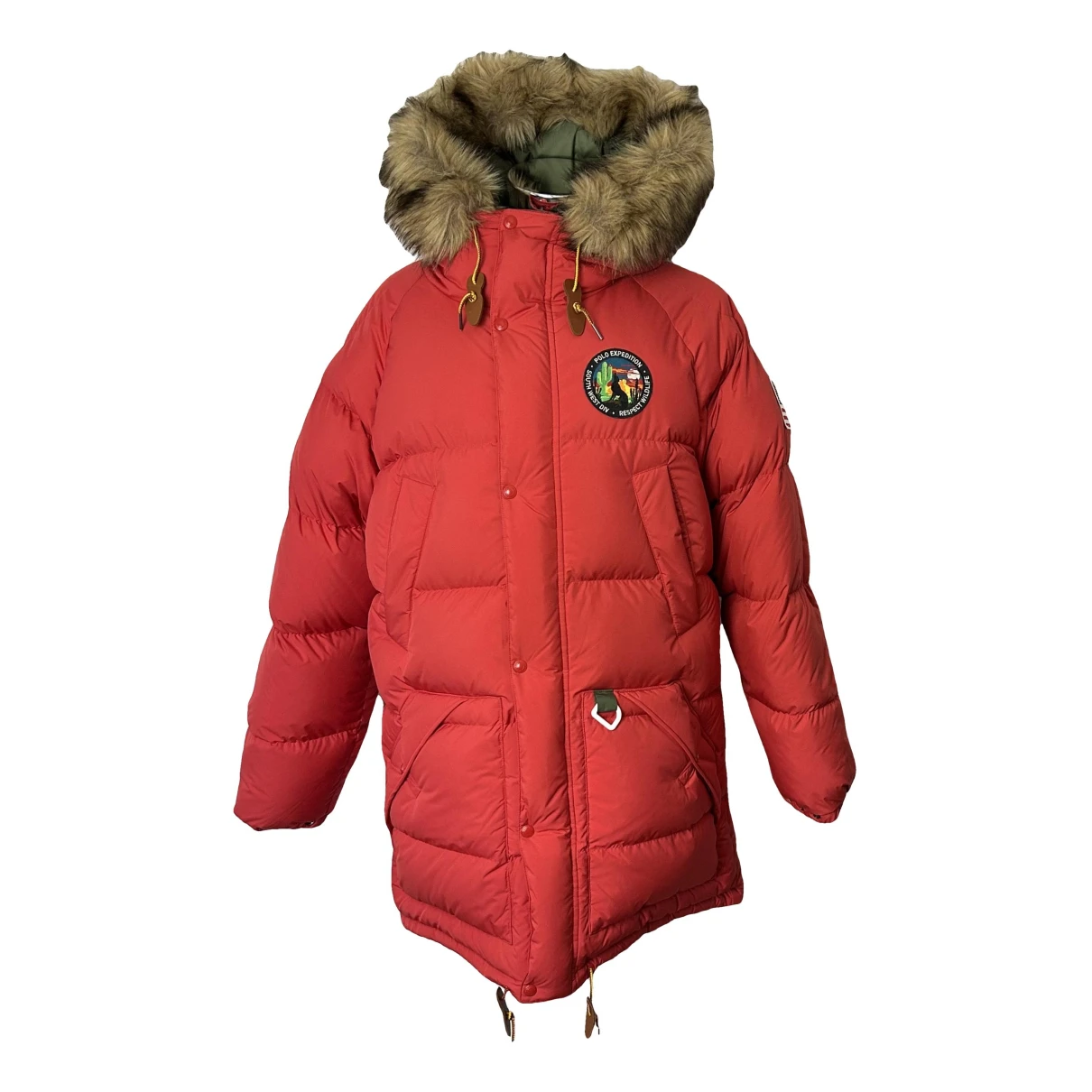 Pre-owned Polo Ralph Lauren Parka In Red