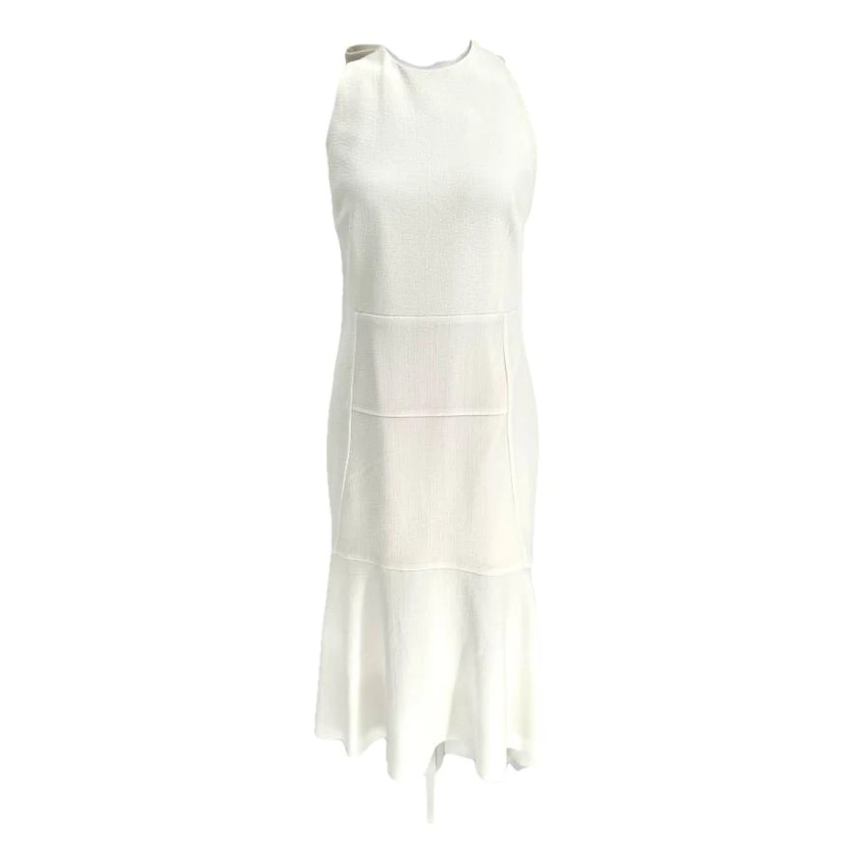 Pre-owned Rebecca Vallance Mid-length Dress In White