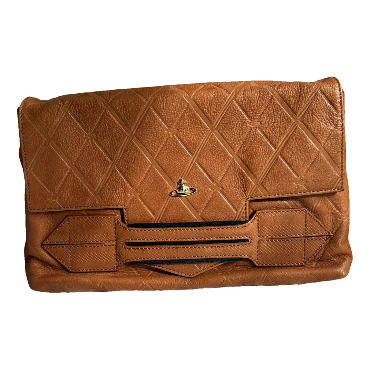 Pre-owned Vivienne Westwood Leather Handbag In Brown