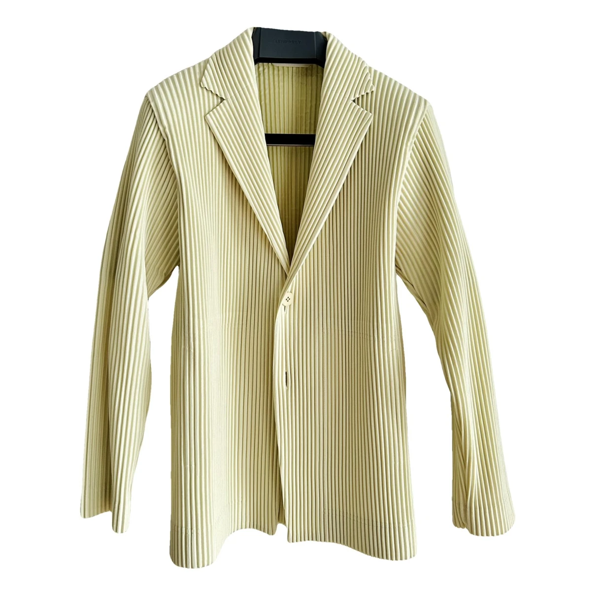 Pre-owned Issey Miyake Jacket In Yellow