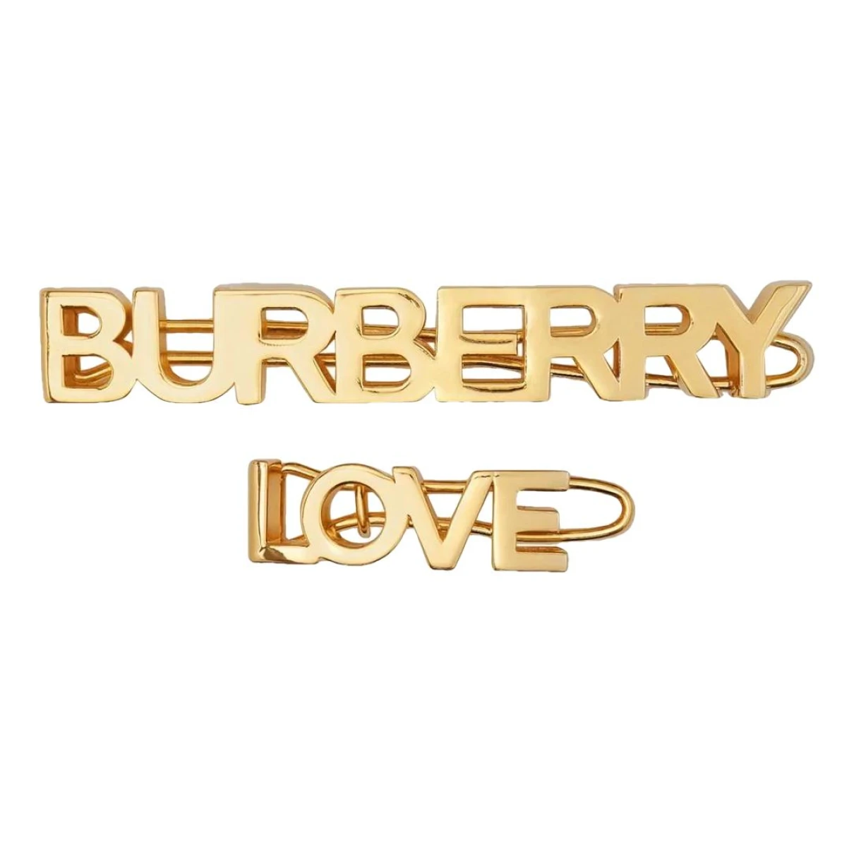 Pre-owned Burberry Hair Accessory In Gold